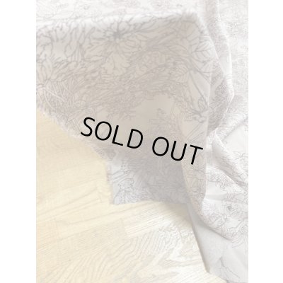 画像7: 生地：花柄プリントシルク調ポリエステル（ピンクベージュ／茶）