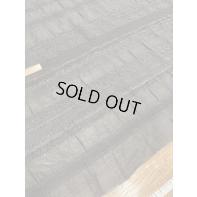 画像3: 生地：綿ポリラメ入りクラッシックボーダーレース（黒）