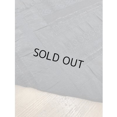 画像4: 生地：綿ポリラメ入りクラッシックボーダーレース（黒）