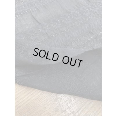 画像5: 生地：綿ポリラメ入りクラッシックボーダーレース（黒）