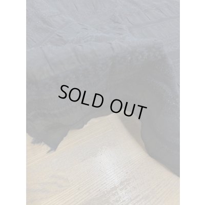 画像7: 生地：綿ポリラメ入りクラッシックボーダーレース（黒）