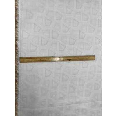 画像3: 生地：綿100％スクエア柄ジャガード（白／白）