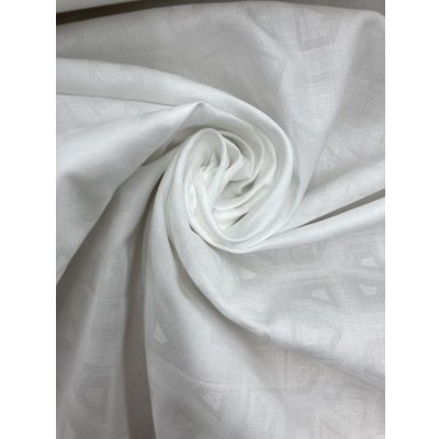 画像7: 生地：綿100％スクエア柄ジャガード（白／白）