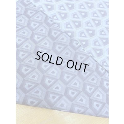 画像5: 生地：綿100％スクエア柄ジャガード（ブルー／水色）