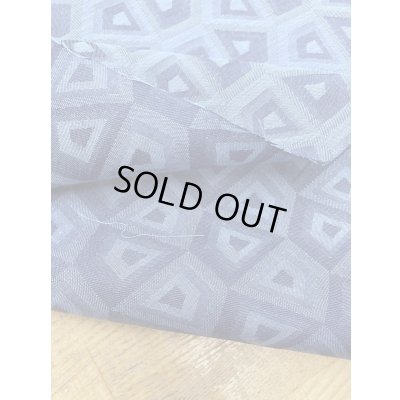 画像4: 生地：綿100％スクエア柄ジャガード（ブルー／水色）