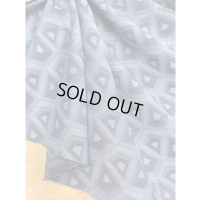 画像6: 生地：綿100％スクエア柄ジャガード（ブルー／水色）