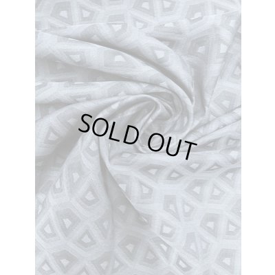 画像7: 生地：綿100％スクエア柄ジャガード（薄グレー／グレー）