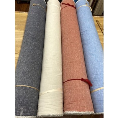 画像8: 生地:綿100%ネップ入りダンガリー(アイボリー)