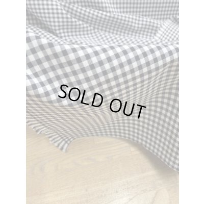 画像7: 生地：ギンガムチェック柄ポリエステルストレッチ（紺／白）