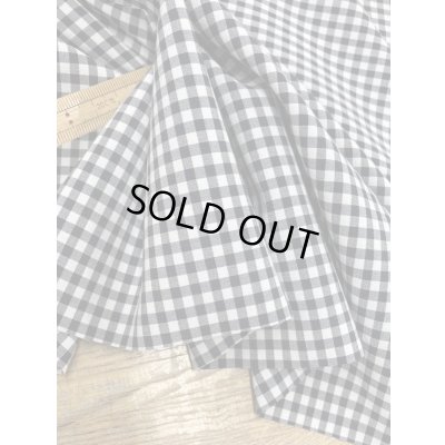 画像8: 生地：ギンガムチェック柄ポリエステルストレッチ（紺／白）