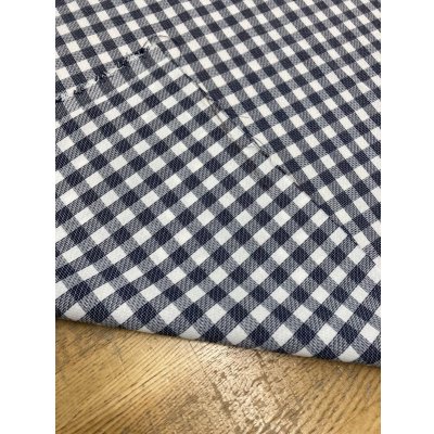 画像3: 生地：ポリ100％かすれギンガムチェック（紺／白）