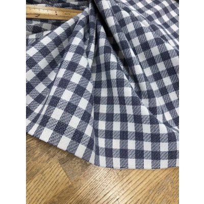 画像5: 生地：ポリ100％かすれギンガムチェック（紺／白）