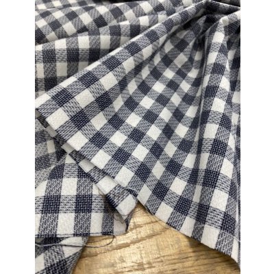 画像7: 生地：ポリ100％かすれギンガムチェック（紺／白）