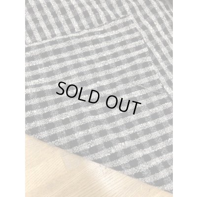 画像3: 生地：ポリウールチェック織りツイード（黒／生成）