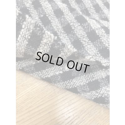 画像4: 生地：ポリウールチェック織りツイード（黒／生成）