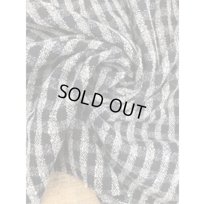 画像6: 生地：ポリウールチェック織りツイード（黒／生成）