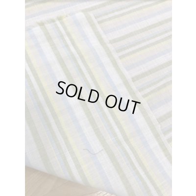 画像3: 生地：綿100％マルチボーダー柄プリント（グリーン系）