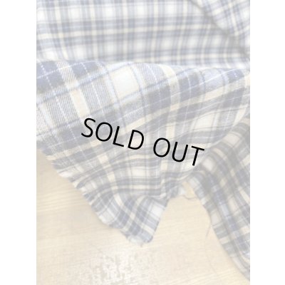 画像7: 生地：綿100％チェック織り・ネル起毛（紺）