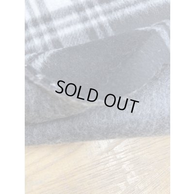 画像4: 生地：チェック無地ウール100％Wフェイス（黒／グレー）