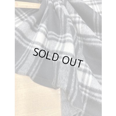 画像5: 生地：チェック無地ウール100％Wフェイス（黒／グレー）