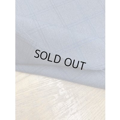 画像3: 生地：チェック織りウールポリエステル（濃グレー／グレー）