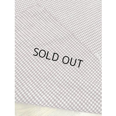 画像3: 生地：チェック柄ウールストレッチ（エンジ／ベージュ）