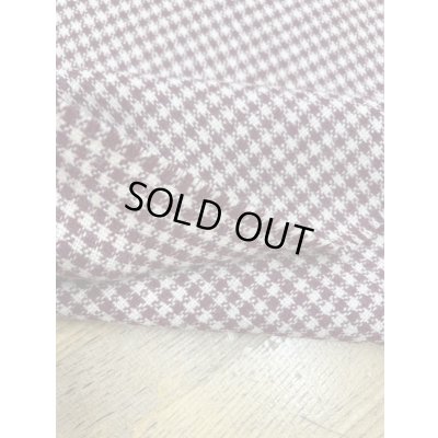 画像4: 生地：チェック柄ウールストレッチ（エンジ／ベージュ）