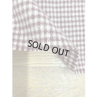 画像7: 生地：チェック柄ウールストレッチ（エンジ／ベージュ）