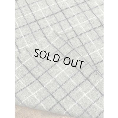 画像3: 生地：チェック柄ウールポリナイロン（薄緑／黒／白）