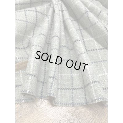 画像5: 生地：チェック柄ウールポリナイロン（薄緑／黒／白）