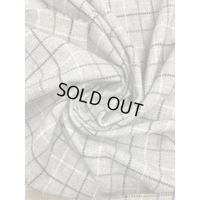 画像6: 生地：チェック柄ウールポリナイロン（薄緑／黒／白）