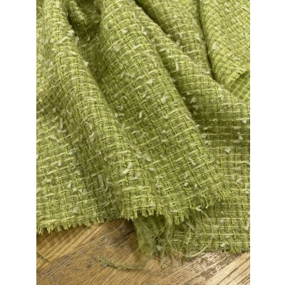 画像5: 生地：ラメ入りファンシーヤーンツイードウールポリ（緑）