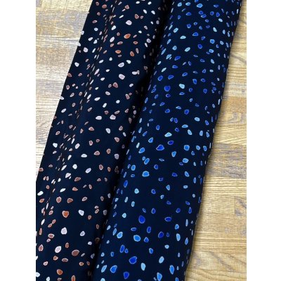 画像7: 生地：ポリエステル100％ツブツブプリント（紺／青）