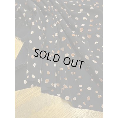 画像5: 生地：ポリエステル100％ツブツブプリント（黒／茶）