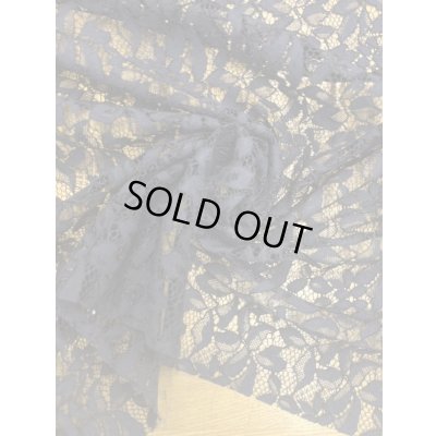 画像6: 生地：ポリ100％刺繍ケミカルレース生地（紺）