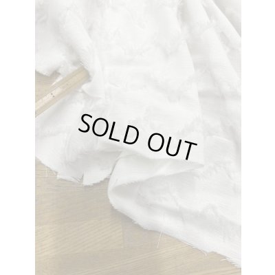 画像5: 生地：ポリエステルナミナミフリンジストライプ（オフ白）