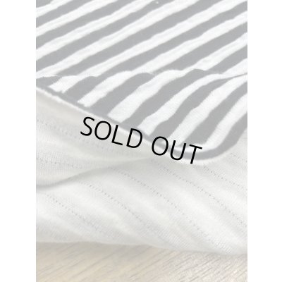 画像4: 生地：綿ポリエステルボーダー柄ニット（白／黒）