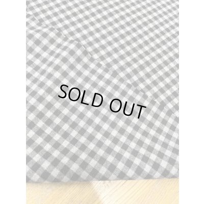 画像3: 生地:起毛ギンガムチェック柄ポリエステルストレッチ(グレー/黒)