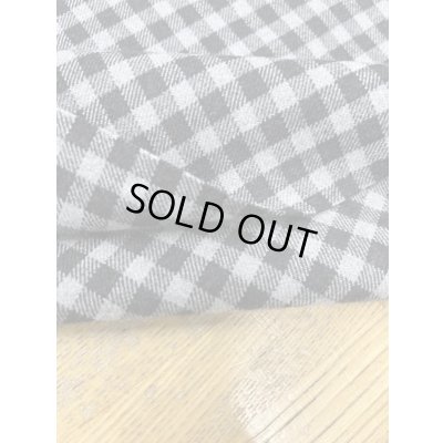 画像4: 生地:起毛ギンガムチェック柄ポリエステルストレッチ(グレー/黒)