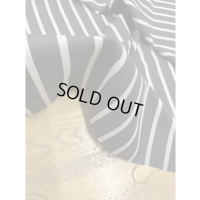 画像7: 生地：ストライプ柄綾織りポリエステルストレッチ（黒／白）