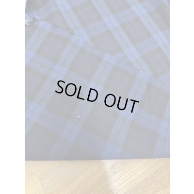 画像3: 生地：タータンチェック柄ポリエステルストレッチ（青／紺）