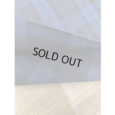 画像4: 生地：タータンチェック柄ポリエステルストレッチ（青／紺）