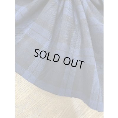 画像5: 生地：タータンチェック柄ポリエステルストレッチ（青／紺）