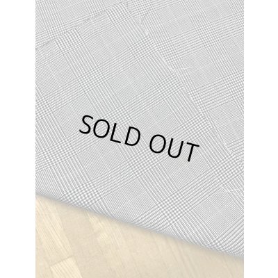 画像3: 生地：グレンチェック柄ポリエステル（グレー／黒）黄ライン