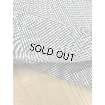 画像4: 生地：グレンチェック柄ポリエステル（グレー／黒）黄ライン