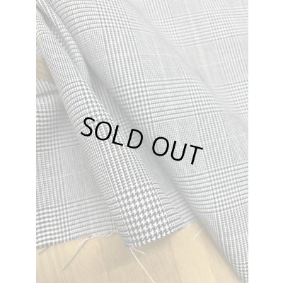 画像5: 生地：グレンチェック柄ポリエステル（グレー／黒）黄ライン