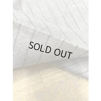 画像4: 生地：ウールポリエステルストライプ柄（ナチュラル／黒）