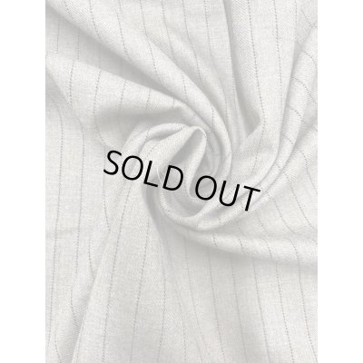 画像6: 生地：ウールポリエステルストライプ柄（ナチュラル／黒）