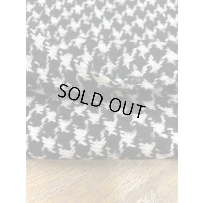 画像4: 生地：ウール100％千鳥格子コート地（黒／白）