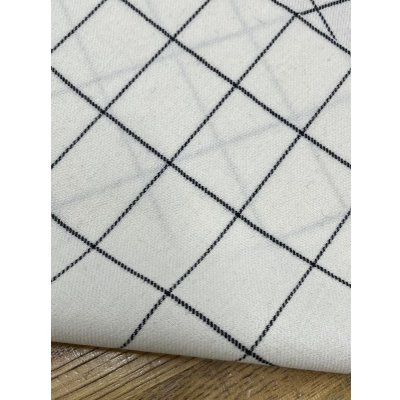 画像3: 生地：ウールナイロンポリウレタン 格子柄（白／黒）